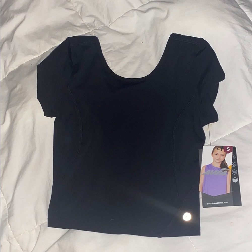 Avia Black Fitted Blouse
